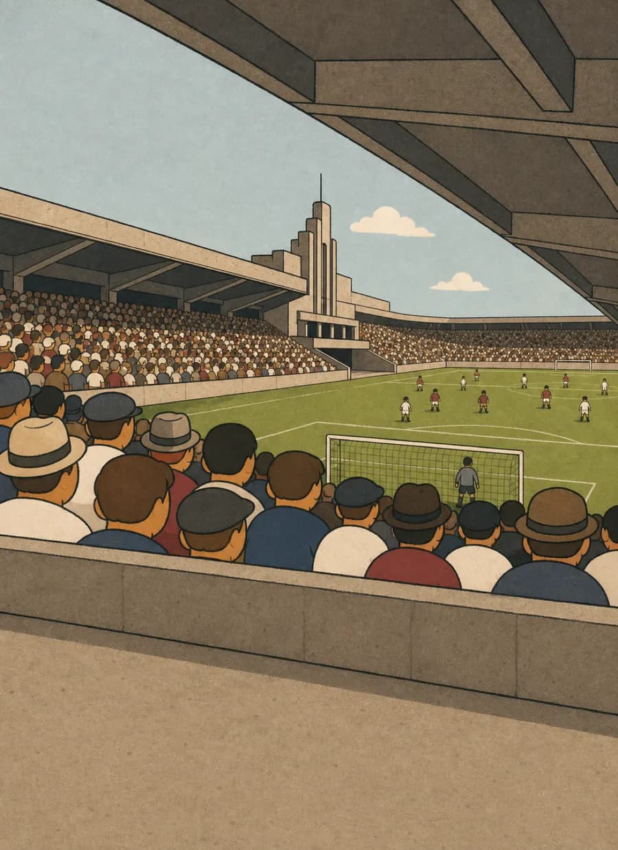 O árbitro expulsou os 22 jogadores em campo, e o recorde durou 70 anos — painel 2 de 6