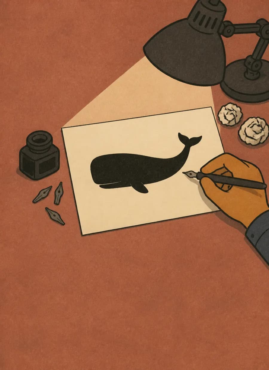 O time apelidado de Peixe tem uma baleia como mascote — painel 5 de 6