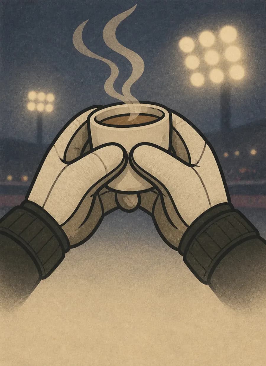 O goleiro tomou café encostado na trave, e o adversário cobrou na volta — painel 3 de 6