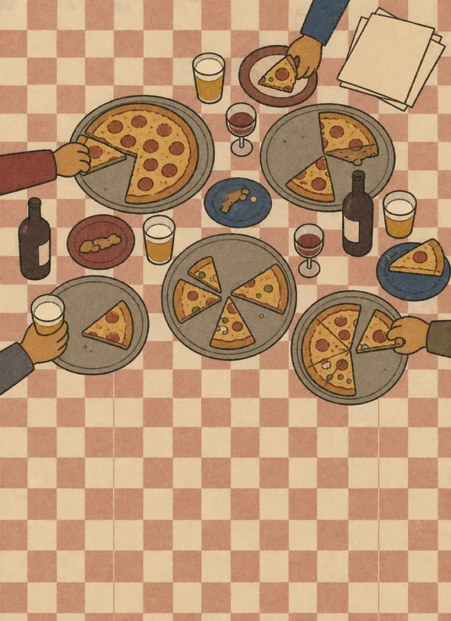 A frase acabou em pizza nasceu numa crise de clube de futebol — painel 4 de 6