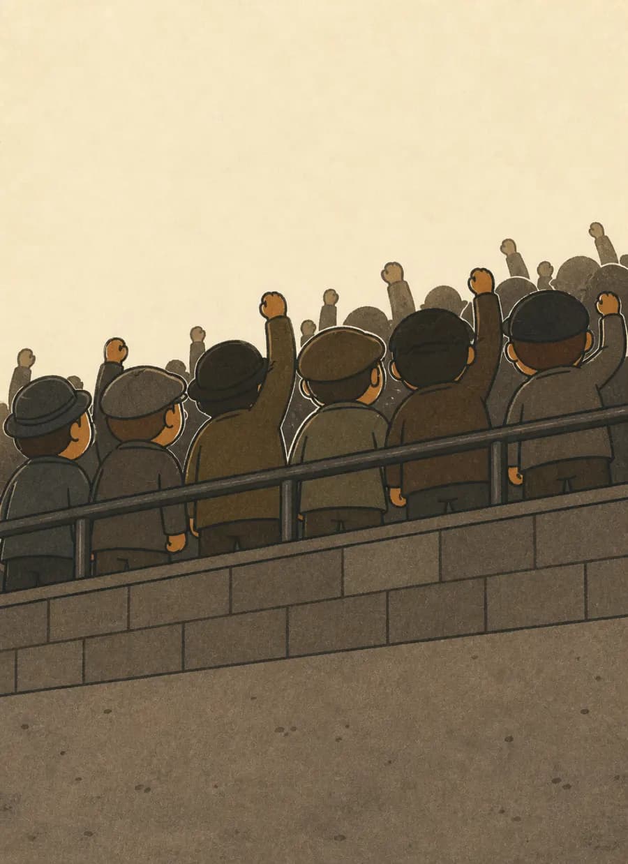 A torcida adotou como símbolo o insulto racista que gritaram contra o próprio jogador — painel 5 de 6