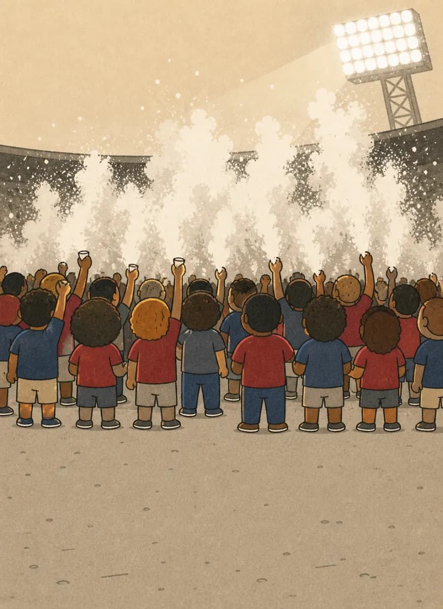 A torcida adotou como símbolo o insulto racista que gritaram contra o próprio jogador — painel 6 de 6