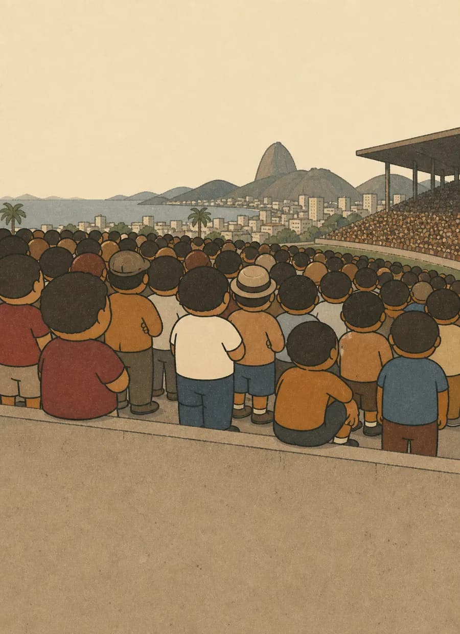 O mascote do Flamengo foi solto de verdade dentro do Maracanã — painel 2 de 6