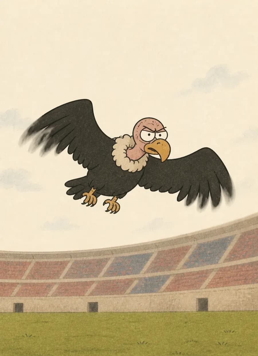 O mascote do Flamengo foi solto de verdade dentro do Maracanã — painel 5 de 6