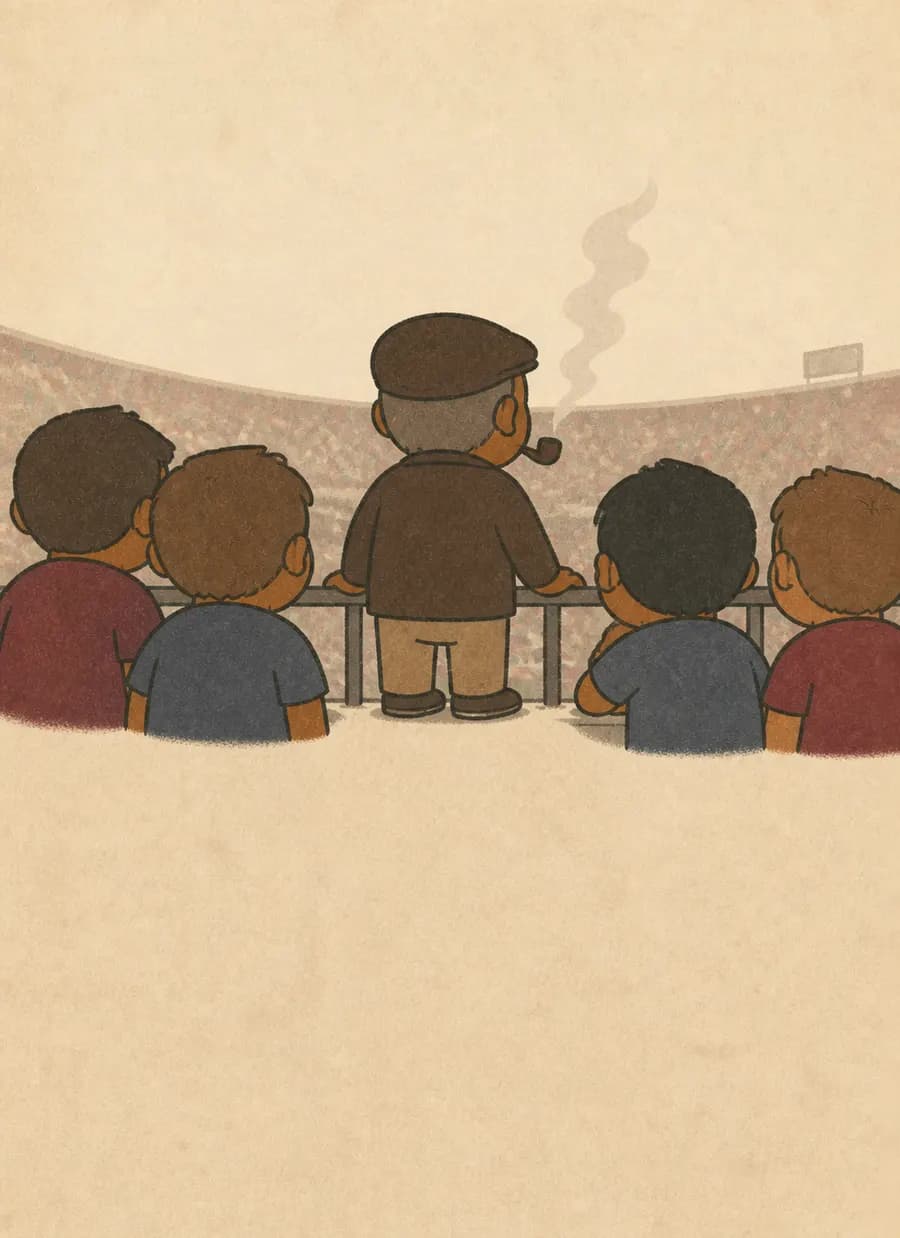 O mascote do Coritiba é um torcedor de verdade, escolhido depois que ele morreu — painel 4 de 6
