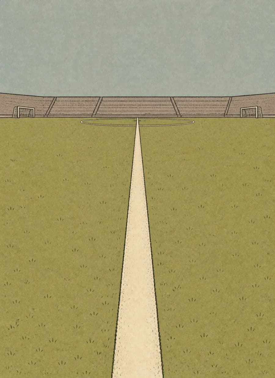 O estádio onde os dois times jogam em hemisférios diferentes — painel 3 de 6